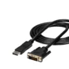 StarTech.com 6ft (1.8m) DisplayPort to DVI Cable, DisplayPort to DVI Adapter Cable, Passive DP to DVI-D Video Converter, 1080p – Replaced by DP2DVI2MM6
