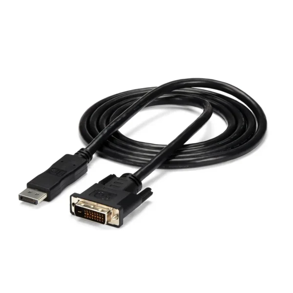 StarTech.com 6ft (1.8m) DisplayPort to DVI Cable, DisplayPort to DVI Adapter Cable, Passive DP to DVI-D Video Converter, 1080p – Replaced by DP2DVI2MM6