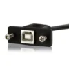 StarTech.com 1 ft Panel Mount USB Cable B to B – F/M