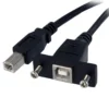StarTech.com 1 ft Panel Mount USB Cable B to B – F/M