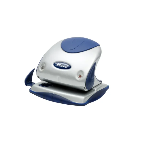 Rexel Precision 225 2 Hole Punch Silver/Blue