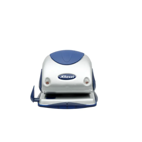 Rexel Precision 225 2 Hole Punch Silver/Blue