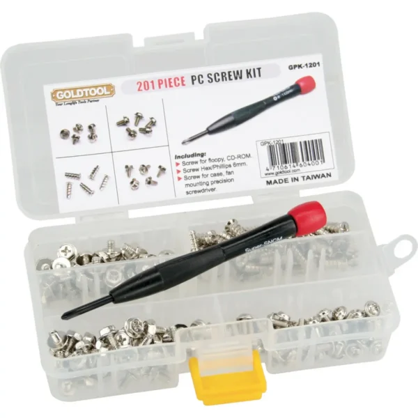 InLine Screw Set with Screwdriver 201 pcs.