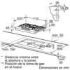Bosch PPQ716B91E hob Black Built-in Gas 5 zone(s)