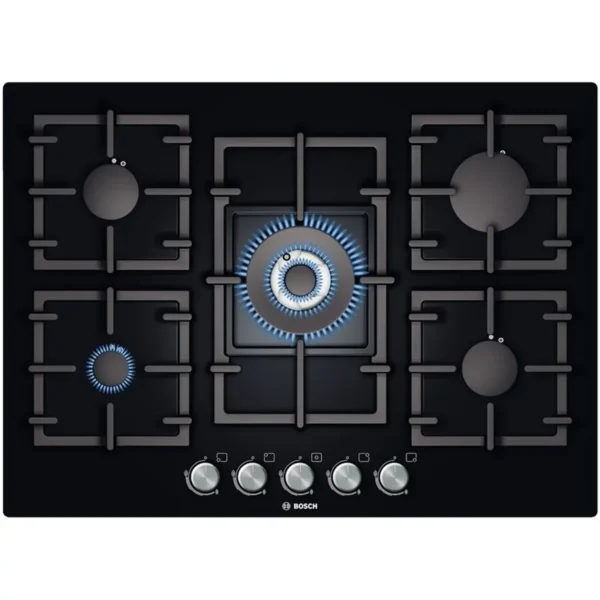 Bosch PPQ716B91E hob Black Built-in Gas 5 zone(s)