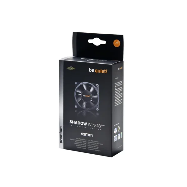 be quiet! SHADOW WINGS SW1 92mm PWM Computer case Fan 9.2 cm Black
