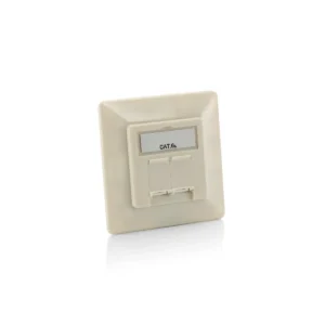 Equip Cat.6A German Modular Faceplate