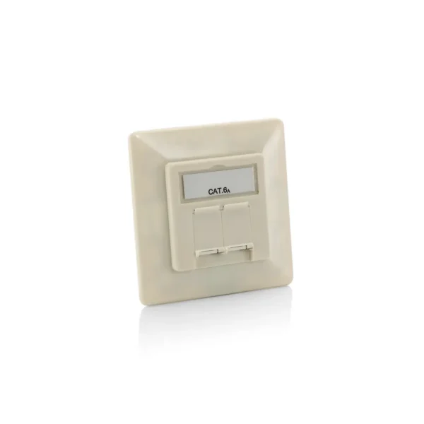 Equip Cat.6A German Modular Faceplate