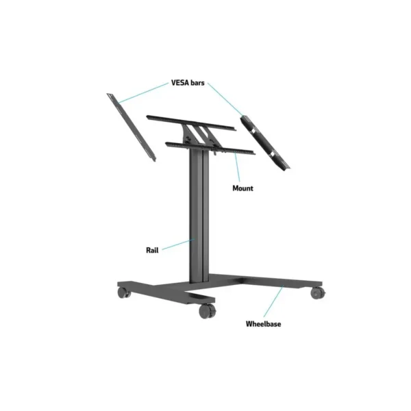 Multibrackets M Public Display Stand 110 HD Tilt & Table Black