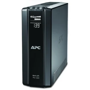 APC Back-UPS Pro, 1500VA/865W, Tower, 230V, 10x IEC C13 outlets, AVR, LCD, User Replaceable Battery