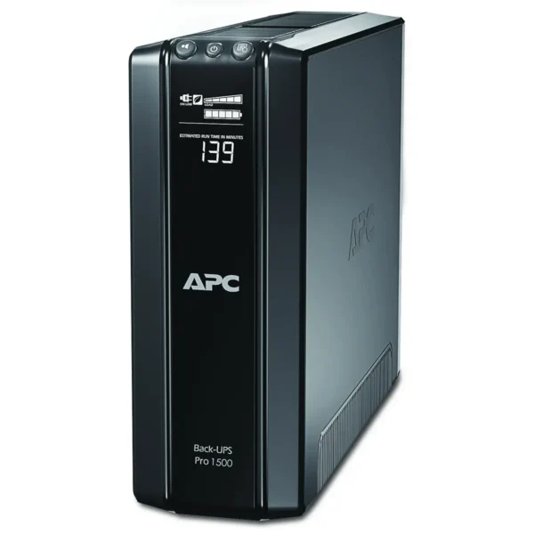 APC Back-UPS Pro, 1500VA/865W, Tower, 230V, 10x IEC C13 outlets, AVR, LCD, User Replaceable Battery