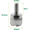 InLine Thumbscrews for enclosures, silver, 6pcs. pack