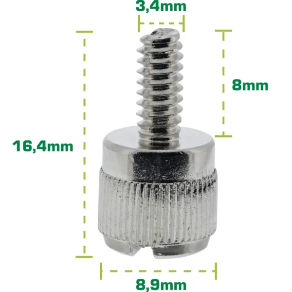 InLine Thumbscrews for enclosures, silver, 6pcs. pack