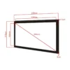 Multibrackets M 2.35:1 Framed Projection Screen 234×100, 100″