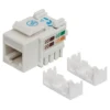 Intellinet Keystone Jack, Cat6, UTP, Punch-down, White