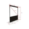 Multibrackets M 4:3 Portable Projection Screen 172×130, 86″