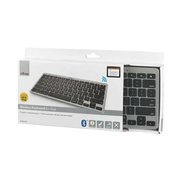 Trust 18536 mobile device keyboard Bluetooth Black, Grey