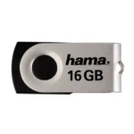 Hama Rotate Mini USB flash drive 16 GB USB Type-A 2.0 Black, Silver