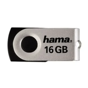 Hama Rotate Mini USB flash drive 16 GB USB Type-A 2.0 Black, Silver